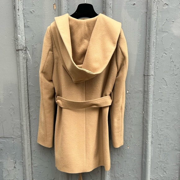 Sentaler Baby Alpaca Mid Length Hooded Wrap Coat, size XS - Picture 7 of 14